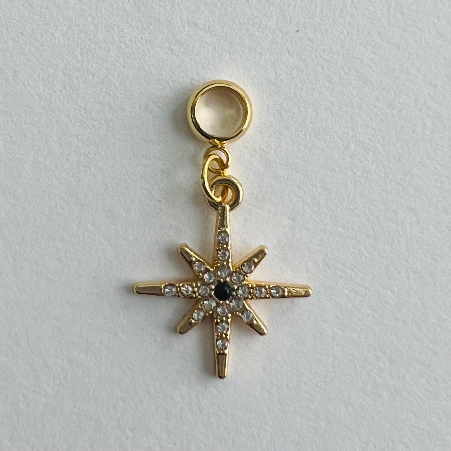 North Star Birthstone Micro-Pavé Charm