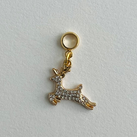 Dashing Reindeer Micro-Pavé Charm