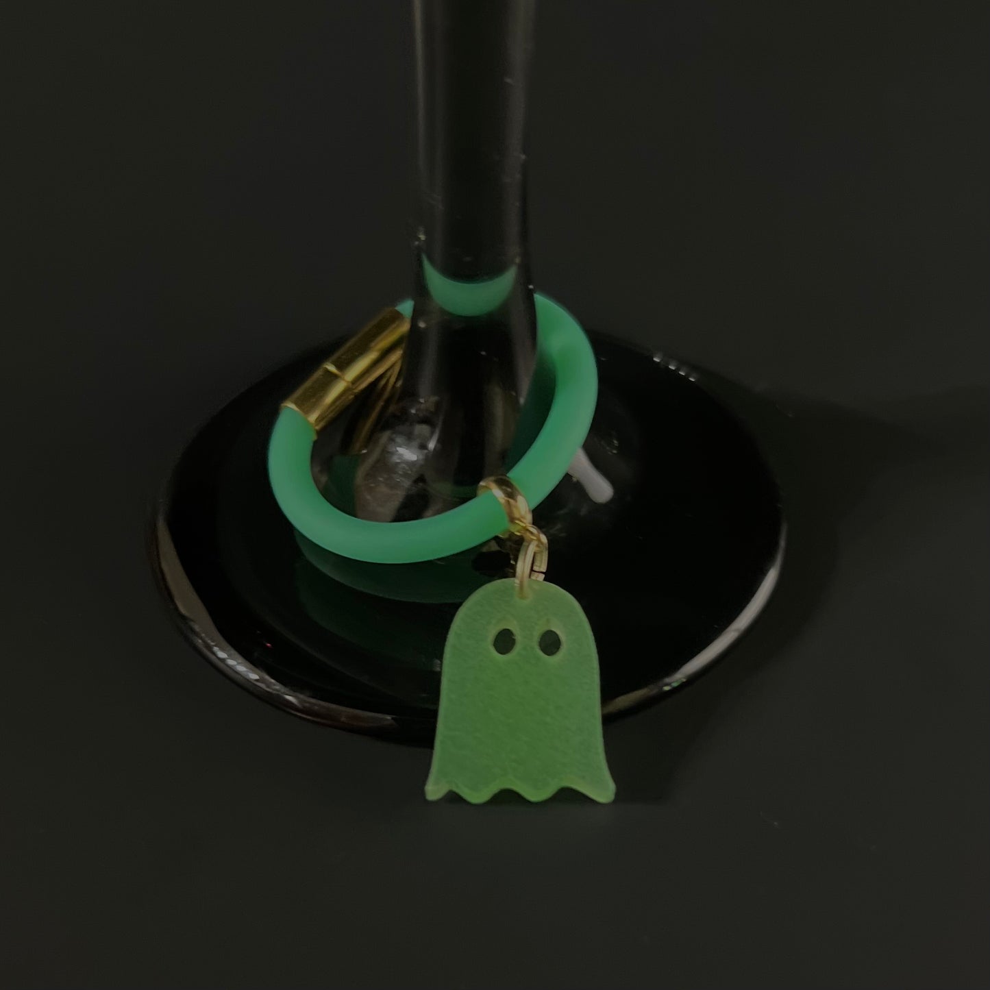 Set of 5-Spooky Glow in the Dark Ghost Tumbler Drinkware Charms|Perfect for Halloween