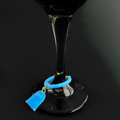 Set of 5-Spooky Glow in the Dark Ghost Tumbler Drinkware Charms|Perfect for Halloween