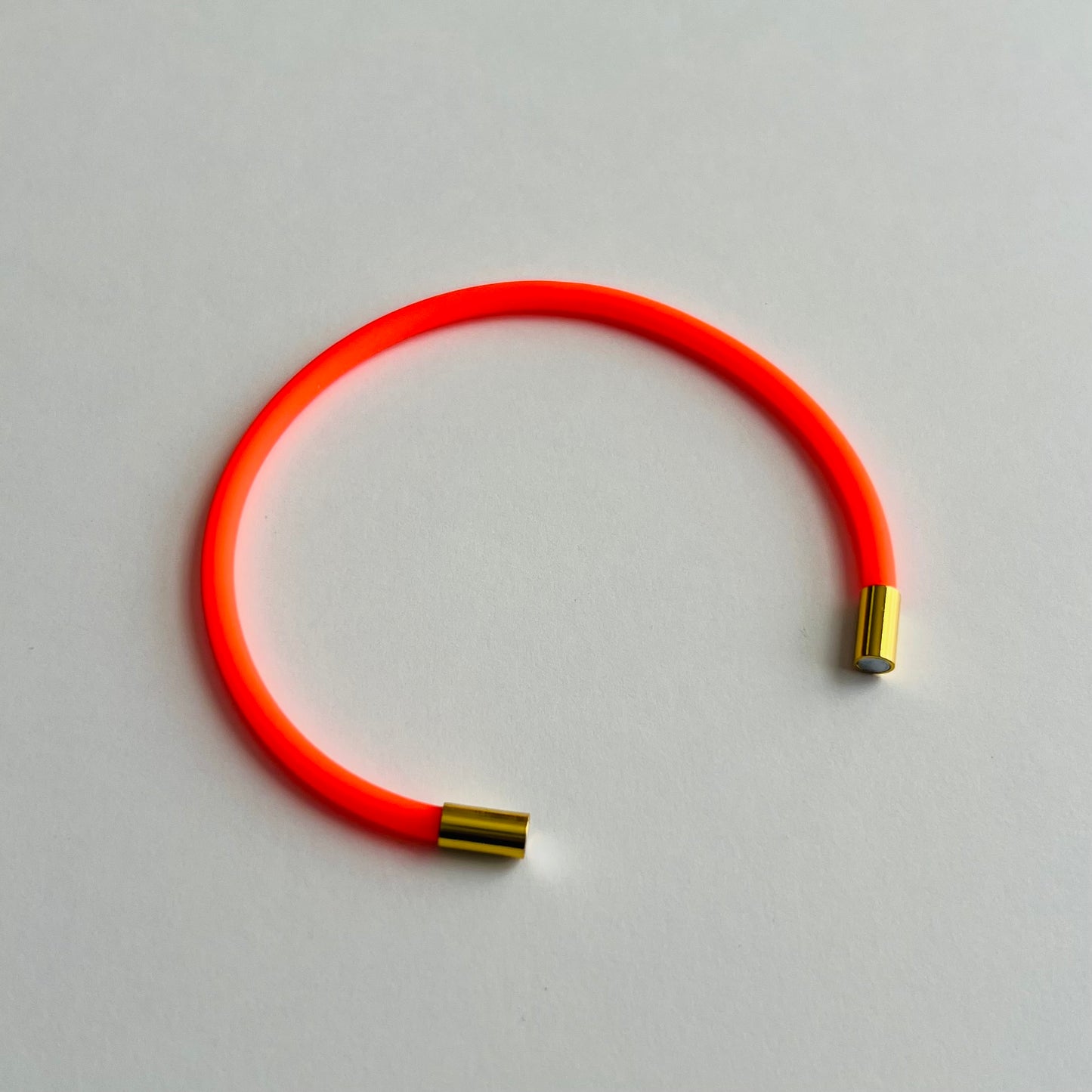 Robyn Magnetic Clasp Soft-Touch Silicone Bracelet-Tangerine