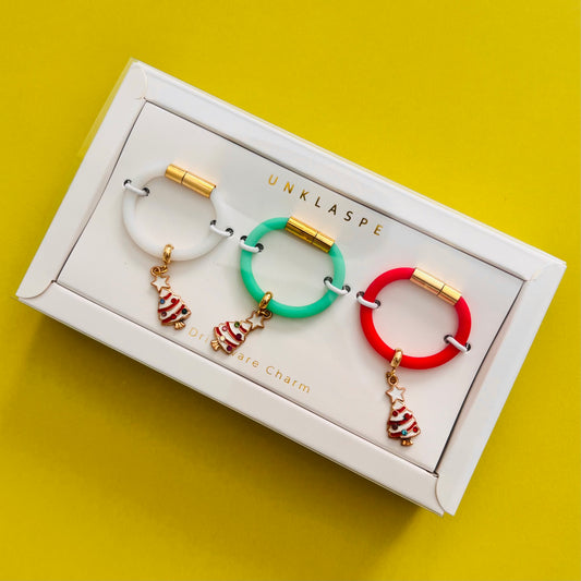 Festive Silicone Drinkware Charms - Set of 3