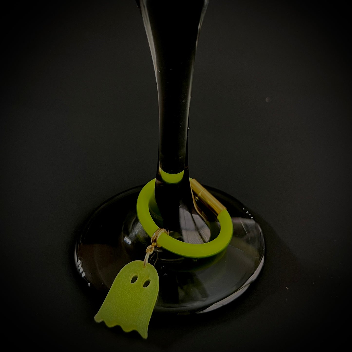 Set of 5-Spooky Glow in the Dark Ghost Tumbler Drinkware Charms|Perfect for Halloween