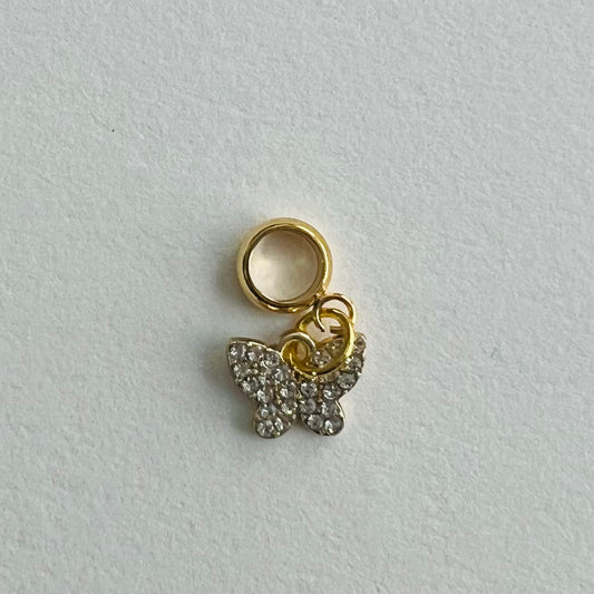 Miniature Butterfly Micro-Pavé Charm